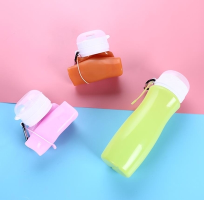 450ML bpa زجاجات المياه المجانية زجاجات المياه FDA سيليكون مع شعار الطباعة المخصصة
